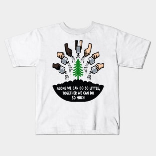 Collective Effort for a Thriving Planet: Grow Green Kids T-Shirt